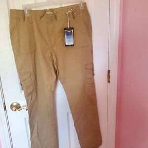 Womens new khaki pants, boyfriend cut